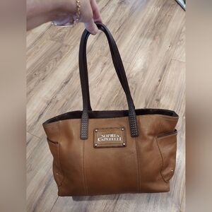 Sophia Caperelli Women's Brown Genuine Leather Handbag Shoulder Purse